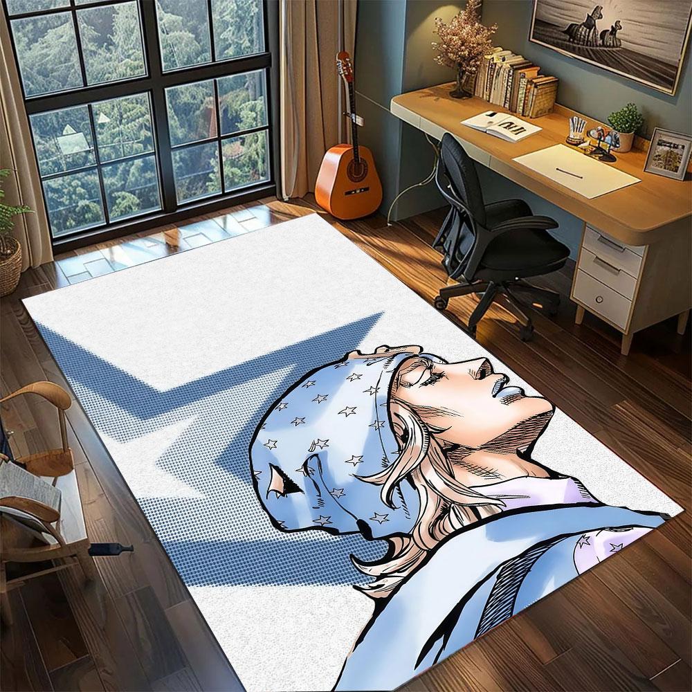 JoJo Bizarre Adventure Carpet for Living Room Bedroom Home Decor Cool Movie Mat Play Floor Mat