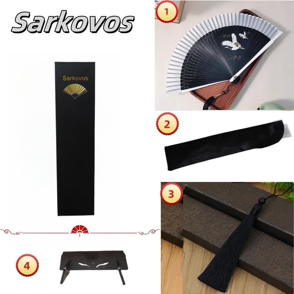 Sarkovos Natural Bamboo Folding Japanese for Yukata and Summer Heatstroke Summer Premium Gift for Fireworks Stylish Japanese Gorgeous Souvenir Fan