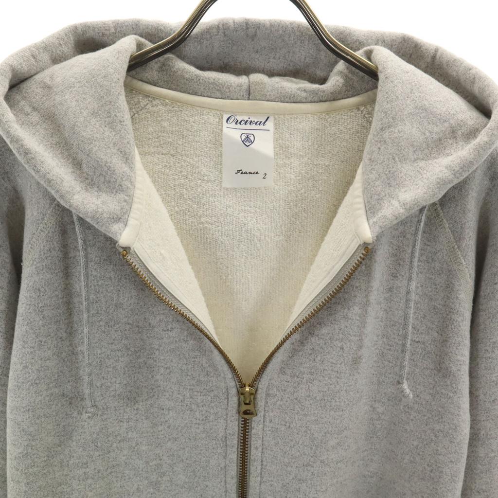 ORCIVAL made in Japan Long sleeve sweat Zip hoodie 2 gray Women Used