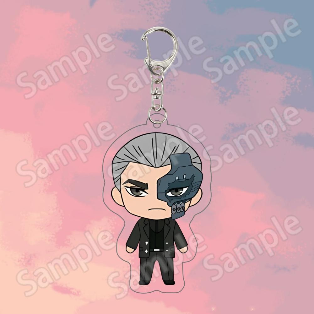 

Anime Trigun Stampede Keychain Vash the Stampede Nicholas D Wolfwood Millions Knives Meryl Acrylic Keyring Chibi Figure Gift Key 6 cm