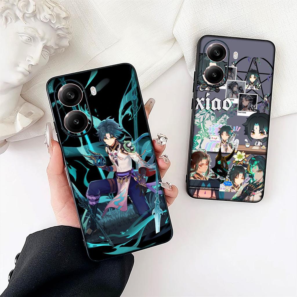 Xiao Zhong Li Genshins Impacts ZhongLi Phone Case for Xiaomi Redmi Note 12 11 10 A3 Pro 10A 10C 12C Note12 5G Protective Cover