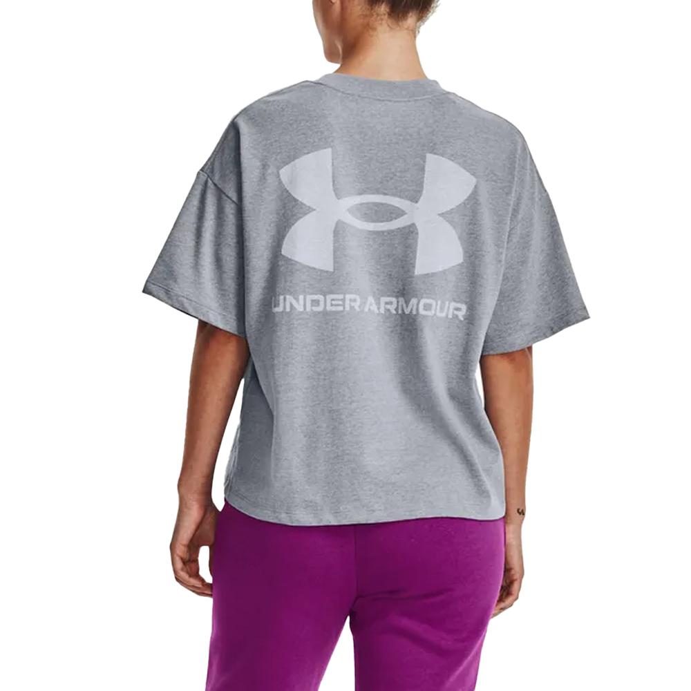 Under Armour Womens/Ladies Logo Heavyweight Oversized T-Shirt