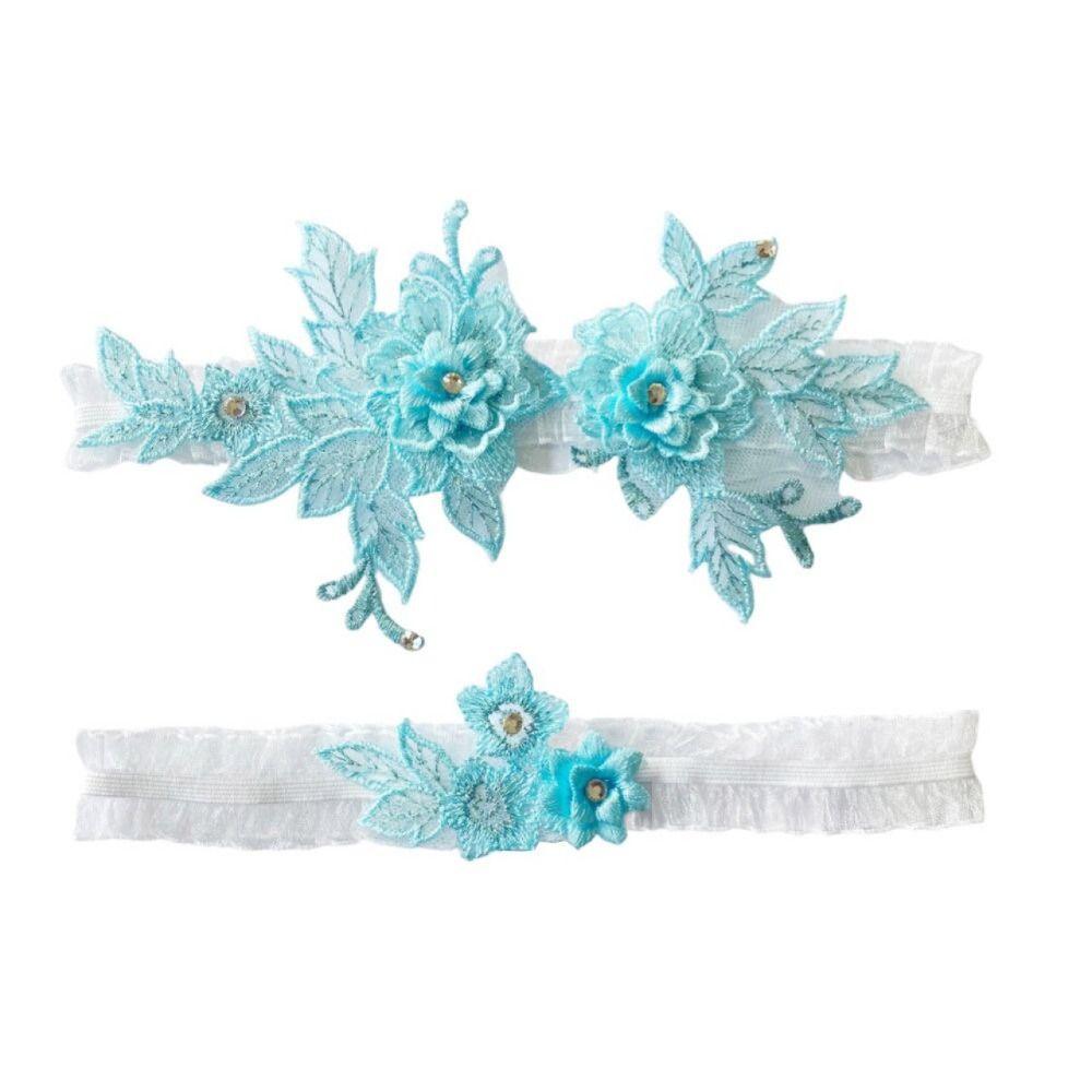 Wedding Lace Garter Ring Rhinestones Thigh Leg Belt Fashion Bride Thigh Garter  For Women