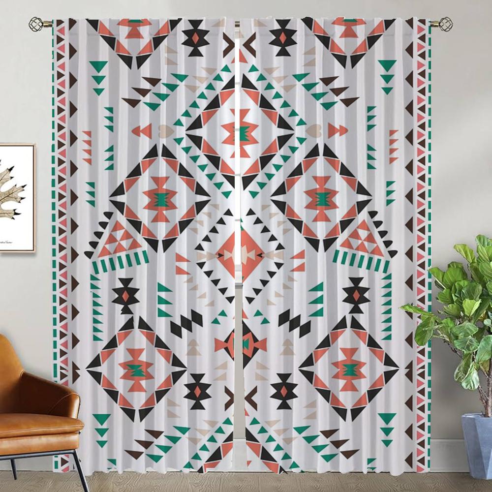 

Украшения на Хэллоуин, бохо, домашний интерьер, шторы для камеры, затемняющие шторы для комнаты, 2-панельные шторы, гостиная, ребенок W50xH70cmx2pcs-CL