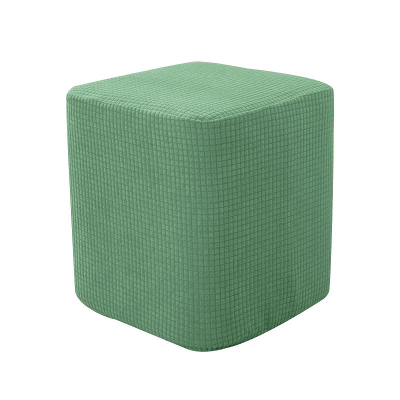 Square Ottoman Cover Stretch Ottoman Slipcover Furniture Protector Folding Storage Footrest Stool Soft Cover With Elastic Bottom