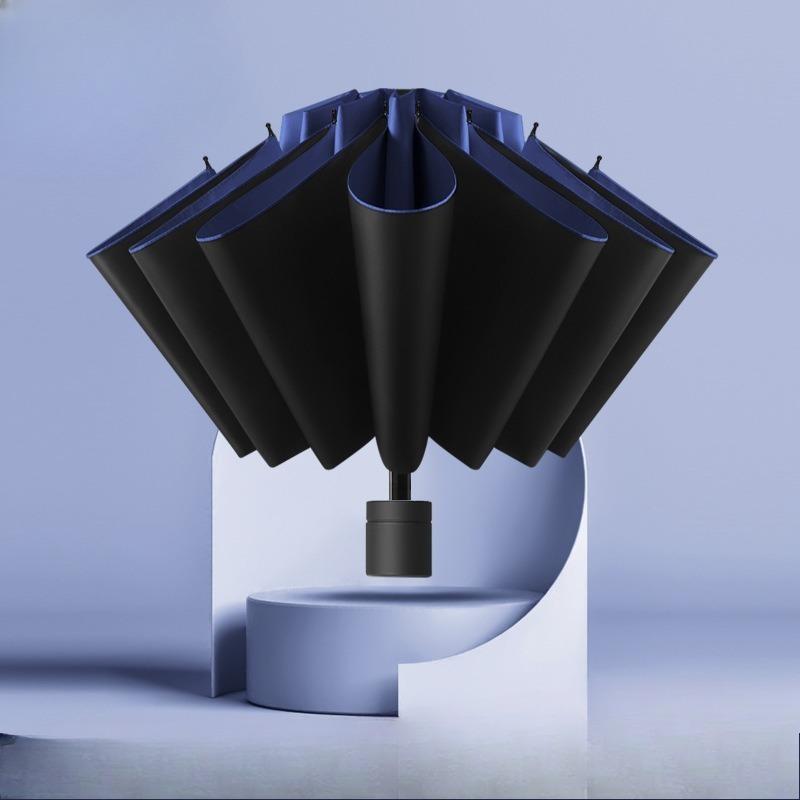 Manual Folding Umbrella 12 Ribs Extra Large Men Women Double Size Sun Rain Dual Use Windproof Umbrella for Outdoor Protection