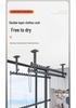 Double-Layer Top-Mount Clothes Drying Rod with Chain and Horizontal Bar for Balcony Installation