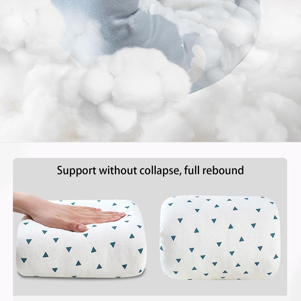 Printed Pattern Arm Pillow Baby Nursing Pillow Breastfeeding Pillow Cotton Bottle Feeding Pillows for Newborn Toddler