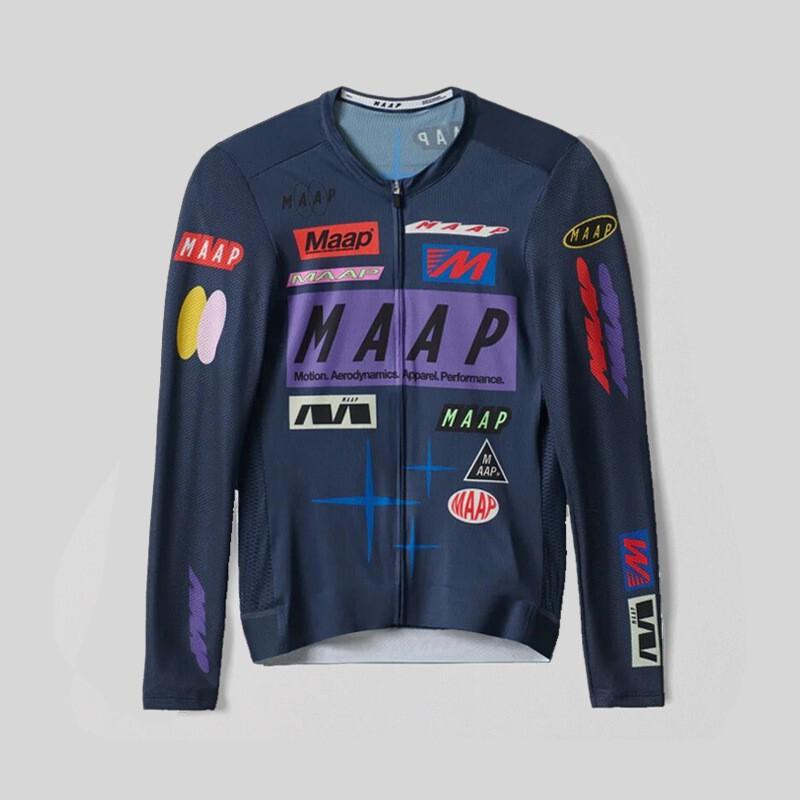 MAAP Style Unisex Cycling Jersey Short Sleeve Long Breathable Quick Dry Bike Riding Apparel Road MTB