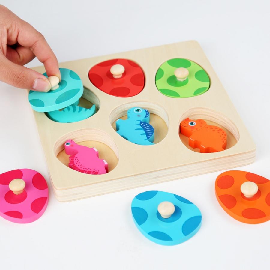 Early Educational Wisdom Paired with Dinosaur Cognitive Montessori I Am Who Stereoscopic Animal Egg Kindergarten Living Area Toy