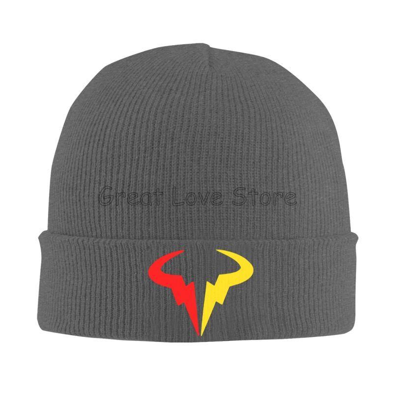 Rafael Nadal RN Rafa Nadruk Czapki Zimowe Dzianinowa Czapka Graficzne Czapki Beanie Czapka Z Daszkiem Jesień Zima Fajne Unisex Kpop Ciepła Miękka Czapka