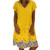 Women Casual Loose Dandelions Dress Fashion Beach Style Temperamental  Dress