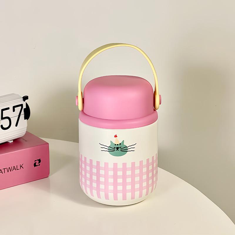 Wysokiej jakości, Dużej pojemności Kubek do gulaszu Izolowany Lunchbox Wiaderko na owsiankę Stal nierdzewna Przenośny Czajnik do gulaszu Pracownica biurowa Studentka