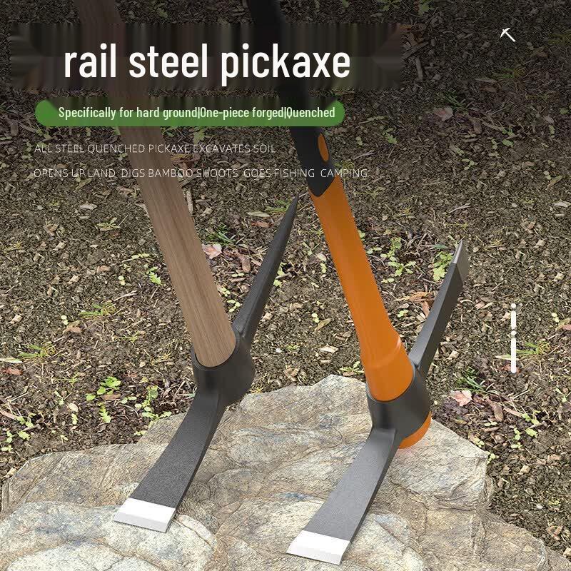 Manganese Steel Dual-Use Pickaxe Hoe