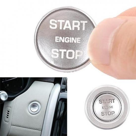 Start Button Ignition Silver For Range Rover L405 2013-2022 Switch Ring Trim 2PC