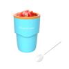 Slushy Maker Cup Frozen Treat Machine with Long Handle Spoon Homemade Slushies Milkshakes and Frozen Drinks Gift Idea