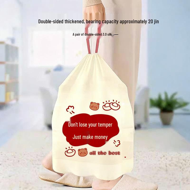 Tulip Fragrance Oversized Drawstring No-Tear Kitchen Trash Bags