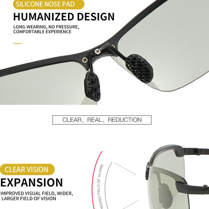 Men Photochromic Sunglasses Driving Chameleon Glasses Woman Change Color Sun Glasses Day Night Vision Driver'S Eyewear