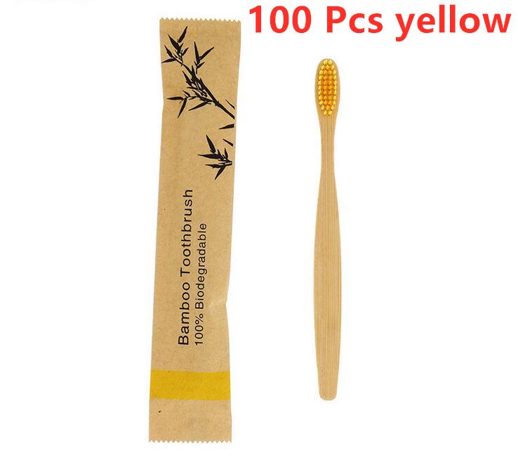New Style Portable Bamboo Toothbrushes Eco Friendly Wooden Tooth Brush for Adults Children Customized Laser Engraving Logo