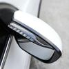 2pcs Universal Black Real Carbon Fiber Rear View Side Mirror Visor Shade Water Rain Shield Guards Exterior Parts for Car Truck