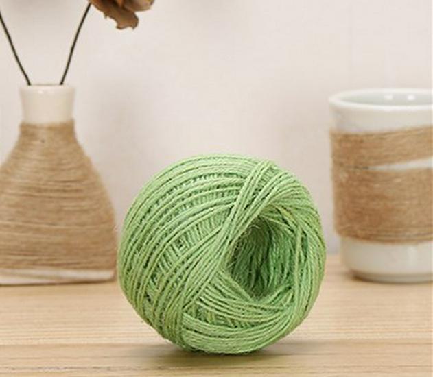 Vintage Style Colored Hemp Rope for DIY and Photo Clips (1.5-2mm, 25m/50m/100m)