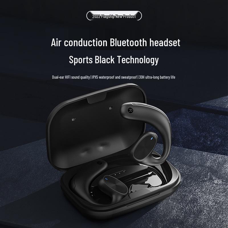 OWS Wireless Air Conduction Sports Bluetooth Earphones with Charging Case for Running