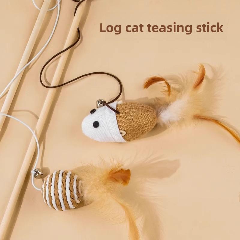 Katzenspielzeug, Katzen-Reizstäbe, Katzen-Selbstbefriedigung zur Linderung von Langeweile, Kleine Maus mit Glöckchen, Bissfest, Kätzchenkonsum