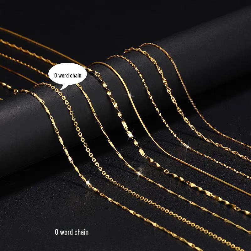 Gold-Plated Universal Necklace for Beads - Cross Pin Design for DIY Pendants