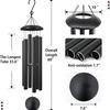 60" Extra Large Tuned Metal Wind Chime for Outdoor Relaxation - Low Tone Memorial Chime