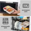 Bento Box Lunch Box for Kids and Adults Reusable Food Storage Container 3 Compartment Lunch Box for School Work Travel
