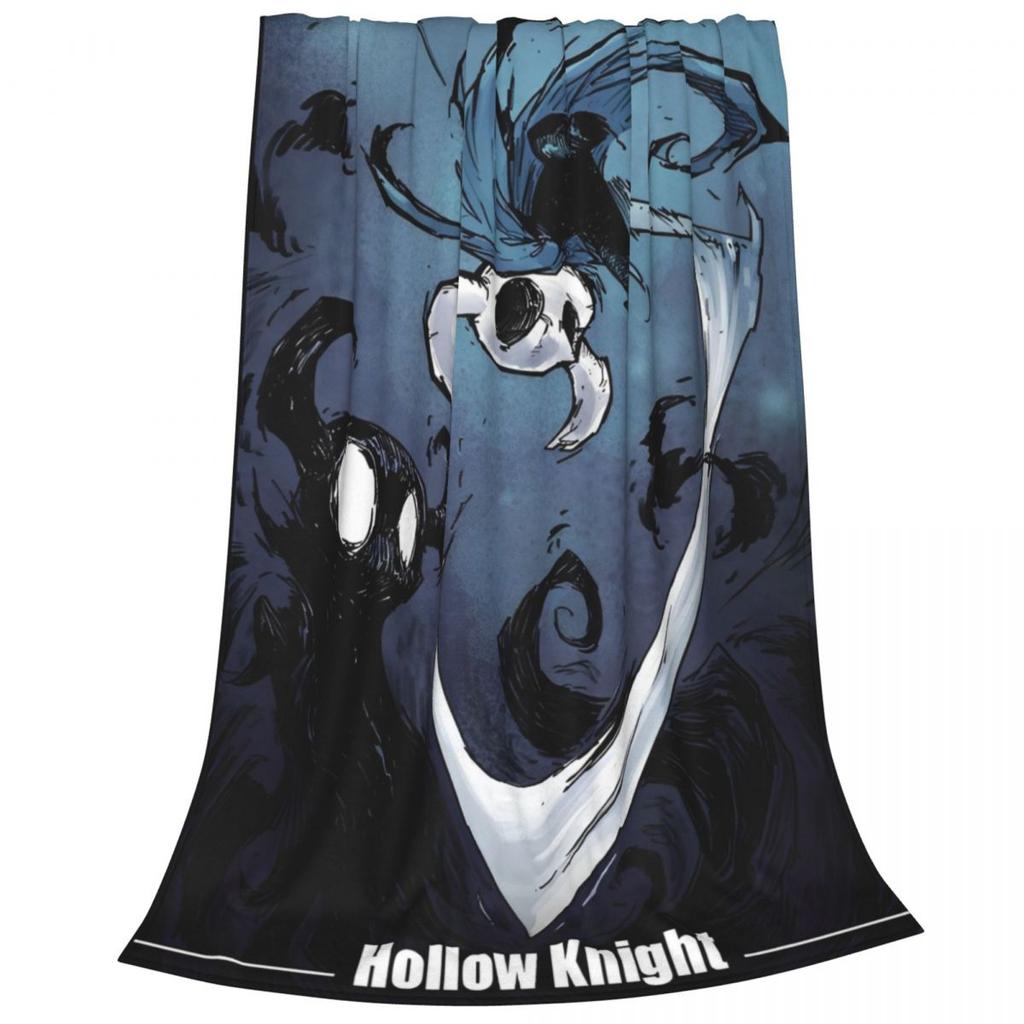 Hollow Knight Advanture Game Blanket Flannel Printed Cartoon Cute Multi-function Lightweight Throw Blanket Travel Bedding Quilt