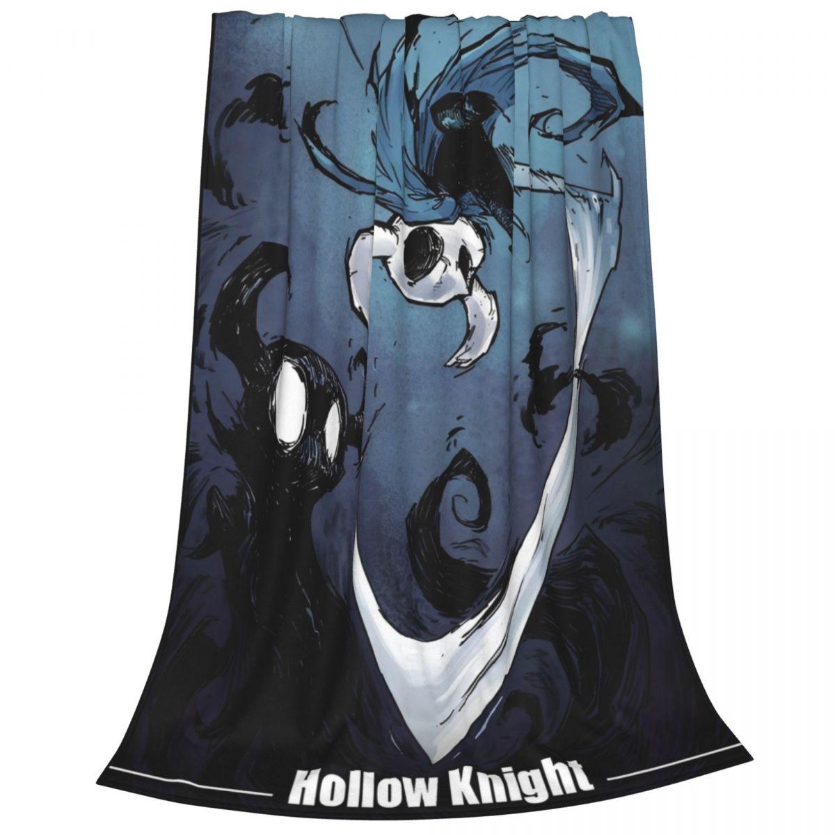 Hollow Knight Advanture Game Blanket Flannel Printed Cartoon Cute Multi-function Lightweight Throw Blanket Travel Bedding Quilt 30x40in