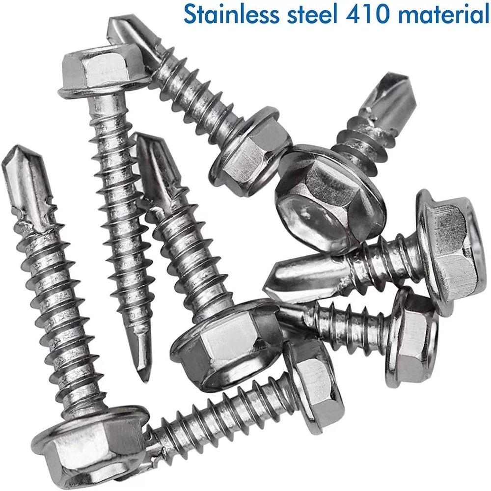 200pcs Cross Head Self-Drilling Screws Stainless Steel Sheet Metal Screws  Sheet Metal