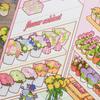 JIAMEI Kawaii 3D Cartoon Miniature Scene Fun Simulation Store Management Style Stickers DIY Scrapbook Materials Scene Stickers
