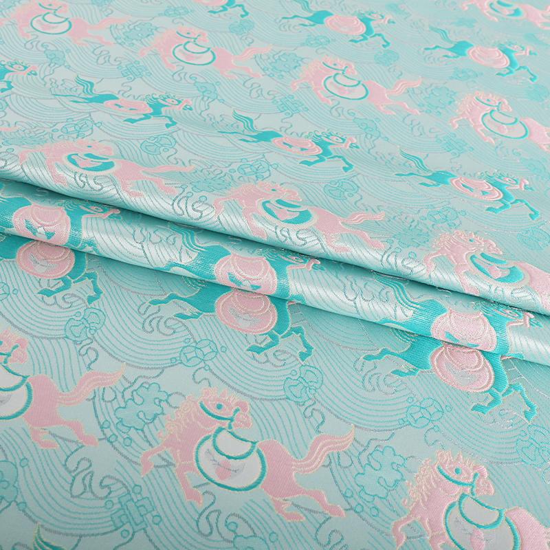50x150cm High-end Jacquard Brocade Silk Fabric For Diy Sewing Cheongsam Hanfu Dress Kimono Garment Luxury Designer Fabric