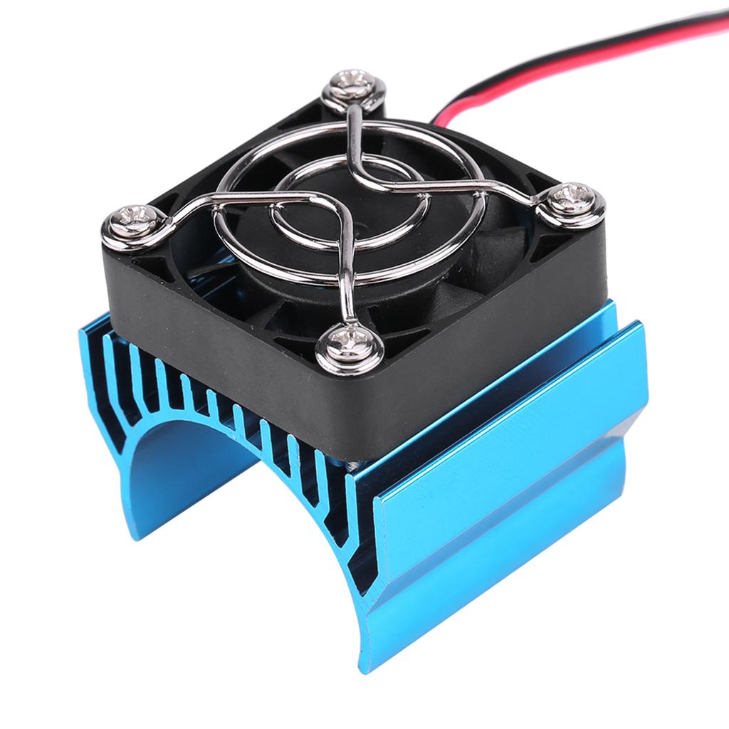 Heat Sink With Cooling Fan for 1 10 Scale Electric RC Car 540 550 3650 Motor