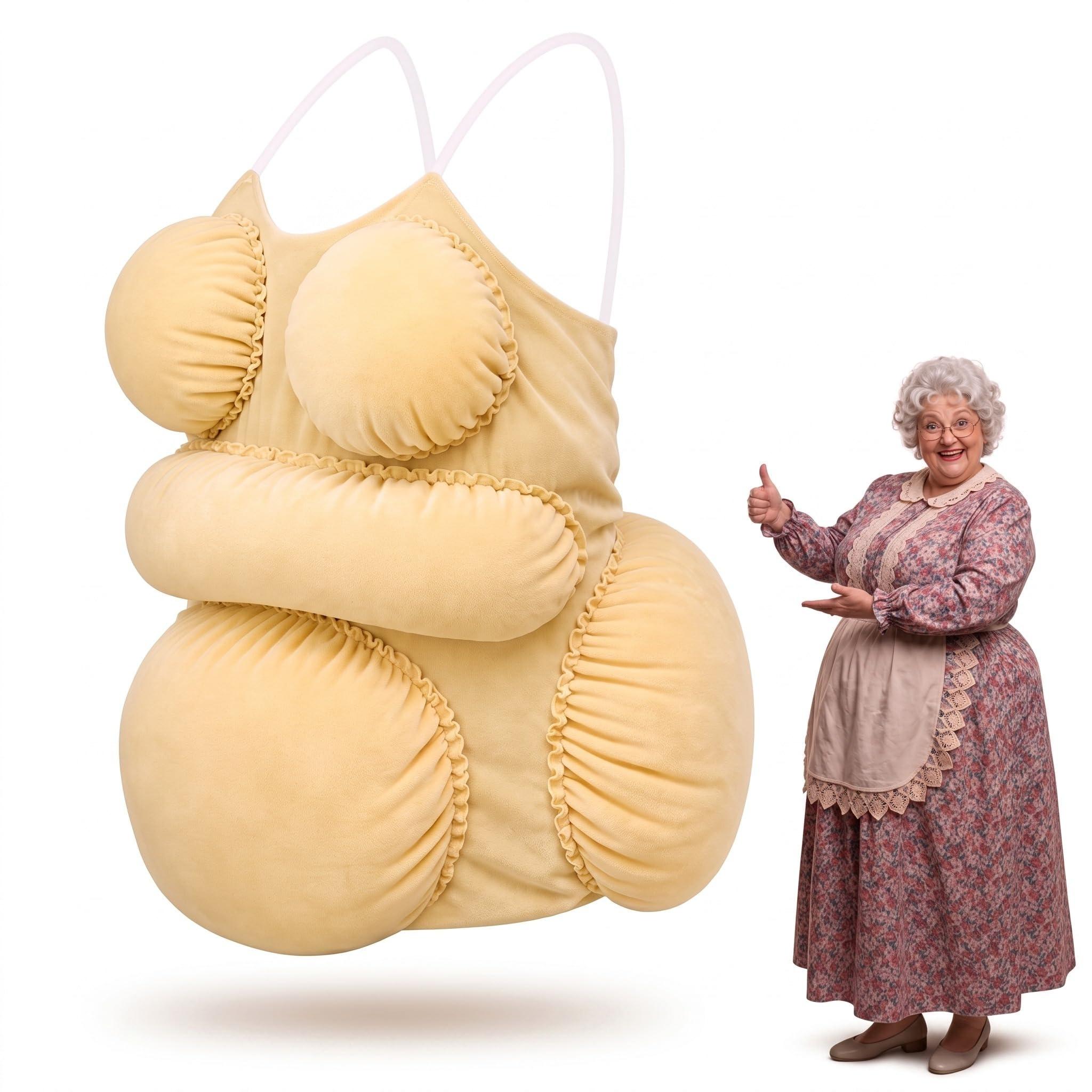 Halloween großer Bauch lustige Requisiten One size fits all adults beige