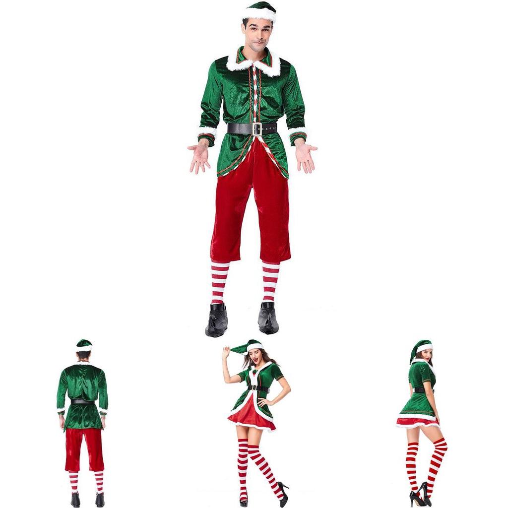 Comfortable And Fashionable Christmas Elf Cosplay Costume For Men And Women