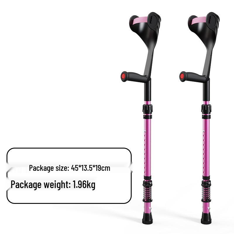 Składane lekkie kule łokciowe ze stopu aluminium: Amortyzująca, Antypoślizgowa, Podpórka do chodzenia typu pachowego