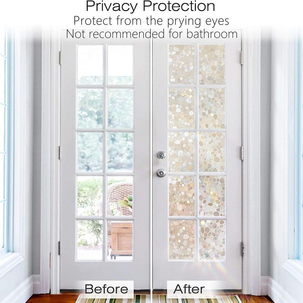 Removable Glass Window Film Static Cling Window Stickers New Window Privacy Film  Glass Windows
