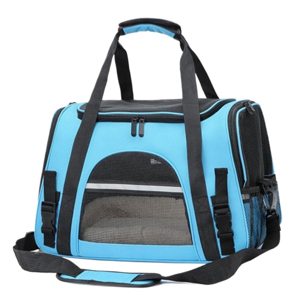 1 Stück Haustier-Transporttasche Faltbar Kleine Hunde Katzen Trageausgehtaschen Haustier-Reisetasche Netz atmungsaktiv Umhängetasche Handtasche Haustierbedarf