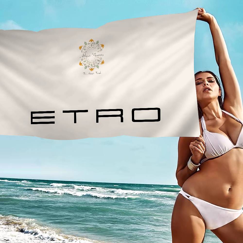 Brand E-Etro Microfiber Blanket Quick Drying Beach Towels Oversized Printing Super Absorbent Pool Towel Blanket