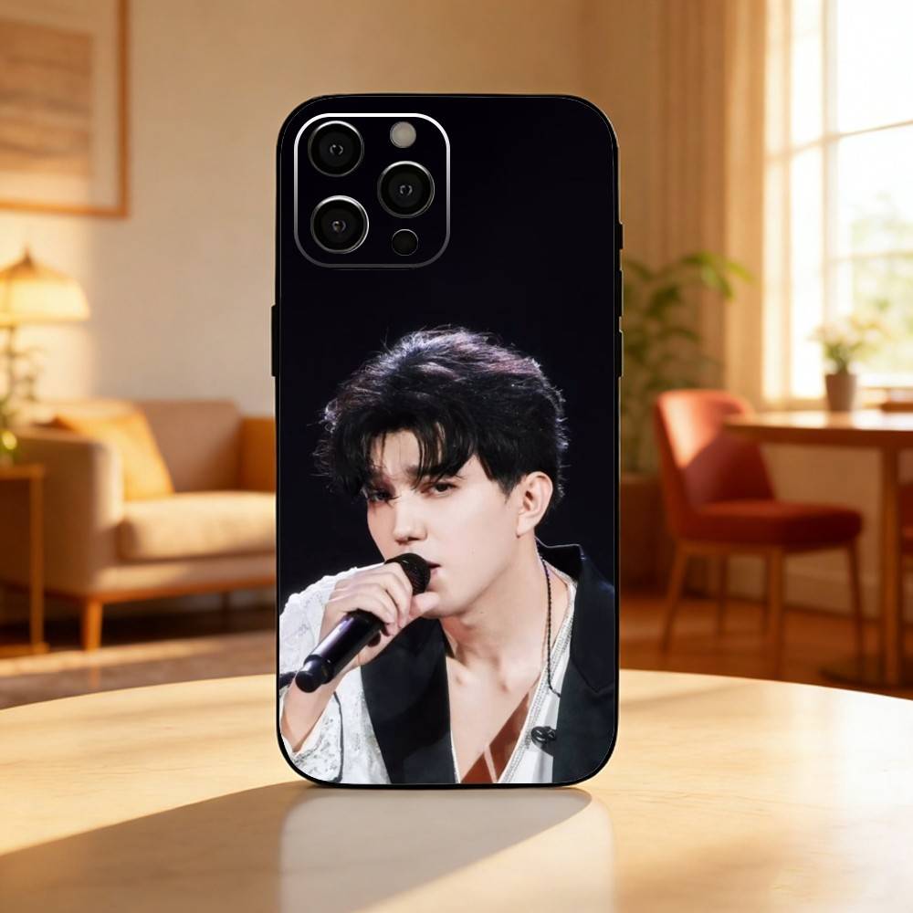 D-Dimash Kudaibergen Qudaibergen Phone Case For iPhone17,16,15,14,13,12 Plus,Max Soft Silicone Black Cover iPhone17