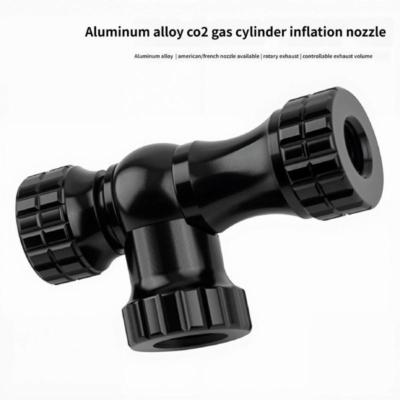 Bicycles CO2 Inflator Head Bikes Inflation Valves Head Knob Inflation Nozzle Bikes Fast Inflation Valves Accessories