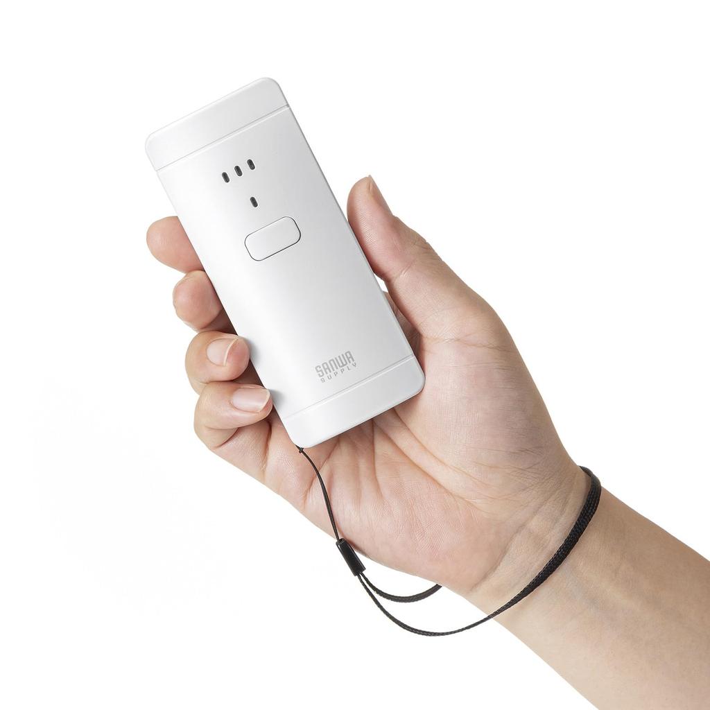 SANWA SUPPLY Bluetooth 2D Barcode Reader (Antibacterial) BCR-BT2D3W