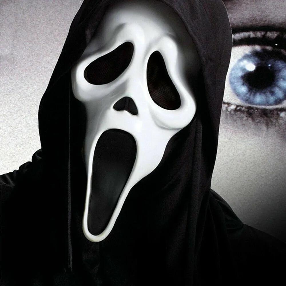 Maglietta Horror Urlo (Scream) Con Fantasma Spettrale - T-shirt Uomo Autunno/inverno