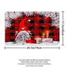 Marry Christmas Shower Curtain Red Drawf Printed Waterproof Polyester Bath Curtain For New Year Christmas Bathroom Decoration
