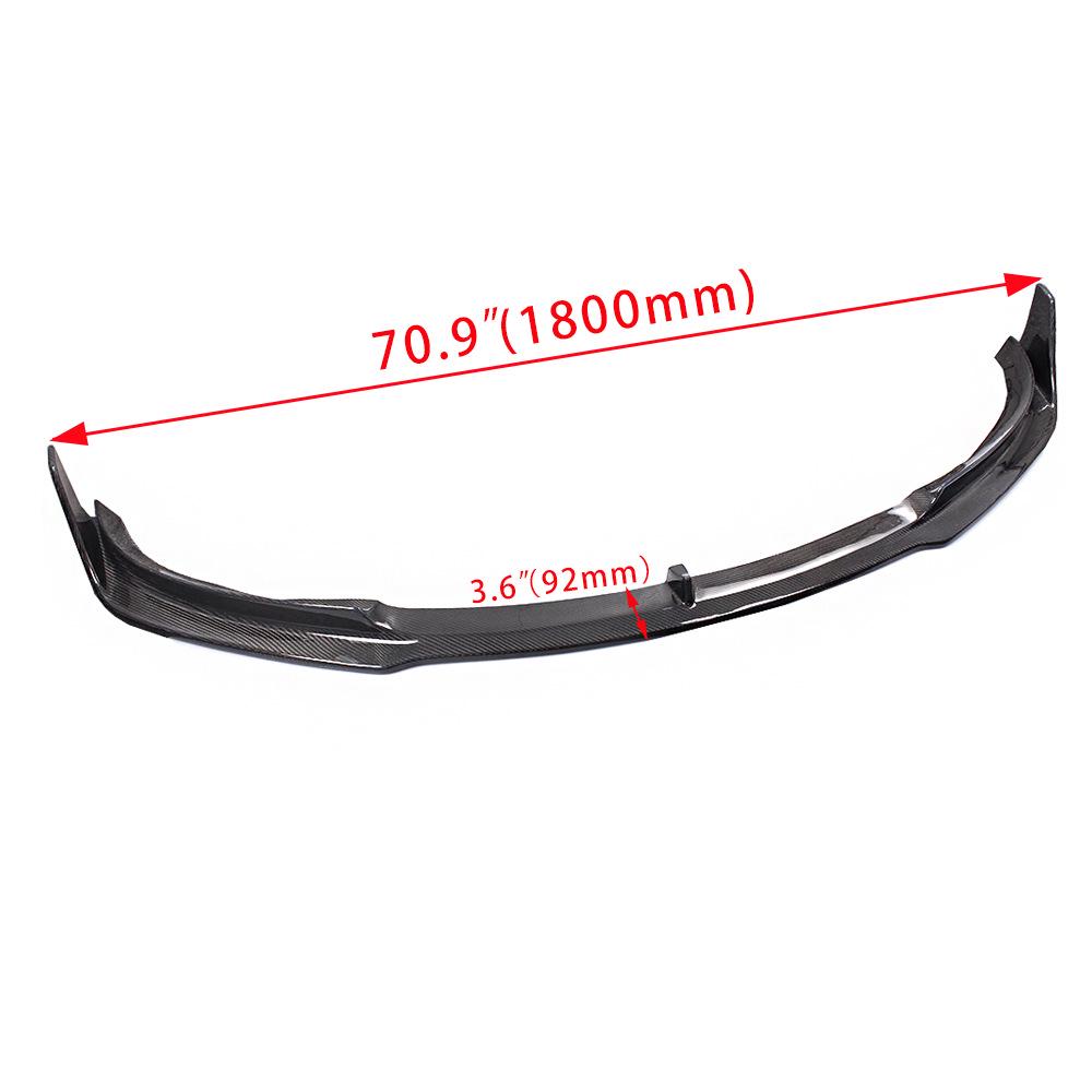 Tesla Model 3 Front Lip Spoiler, Real Carbon Fiber, Anti-Collision.