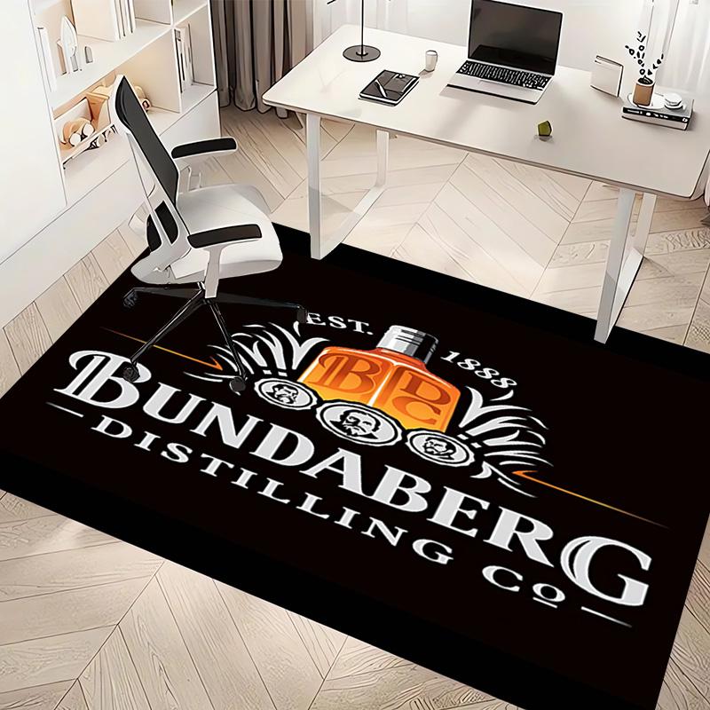 RUM B-Bundaberg Print Area Rug - Soft,Washable Non-Slip Indoor Mat,Living Room,Home Office Decorative Rug