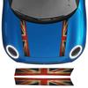 For MINI Cooper F55 F56 F57 F65 F66 F67 J01 J05 Car Hood Bonnet Sticker Cover Grille Trim Vinyl Overlay Decals Car Decoration
